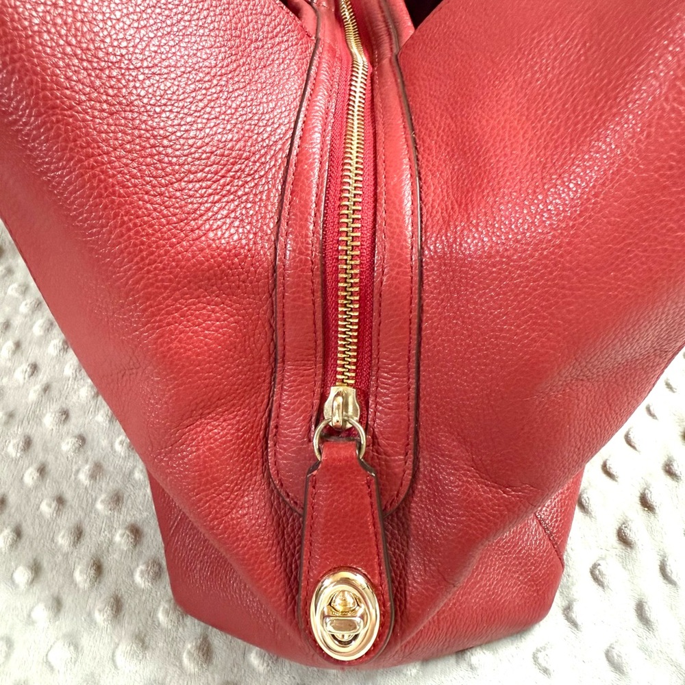 Coach Red Shoulder Bag - Picture 6 of 9